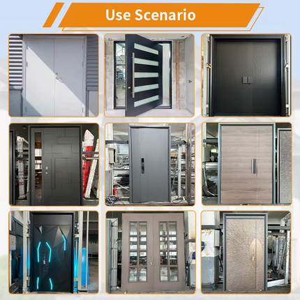 Customizable Multi-Style One - and - a - Half Cast Aluminum Entry Doors | Modern Exterior Main Security Doors For Home