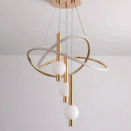 Nordic Luxury Dining Table Bar Home Decoration Chandelier Acrylic Minimalist Creative Warm Light Pendant Light