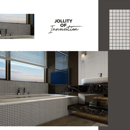 Vistar Brand Self Adhesive Waterproof Mosaic Porcelain Supre Black Kitchen Bathroom Backslash 3D Bathroom Wall Tiles 30x30cm