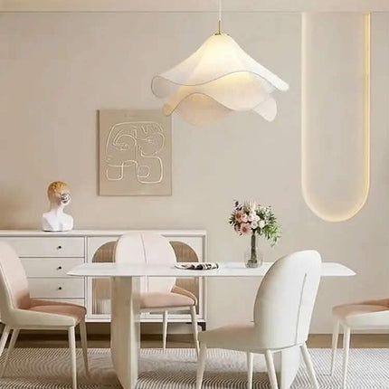 Modern Home Decor Luxury Fabric Pendant Lights French Style Dining Table Romantic Chandelier