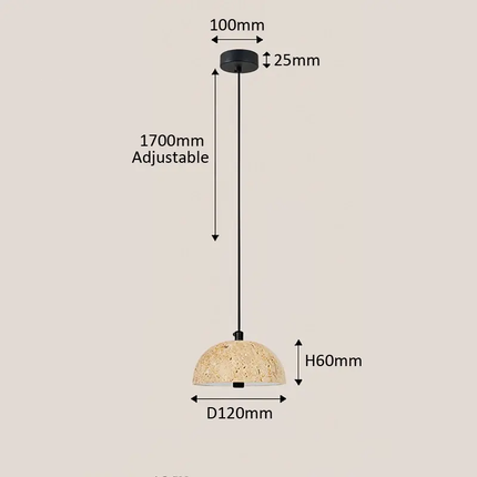 Creative Natural Stone Designer Studio Model Pendant Light for Home Bedroom Villa Wabi Sabi Japanese Warmth Room Decoration Lamp