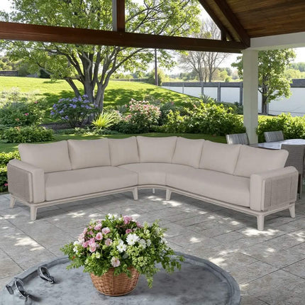 Corner Modern Luxury Garden Furniture Patio Sofa Set Rattan Outdoor Corner Sofa