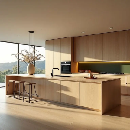 CBMmart High End Modern Custom Made Kitchen Cabinet Dark Grey Matt Lacquer Finish Made in China