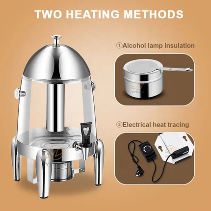 Commercial Grade Stainless Steel Beverage Dispenser Portable Hotel Restaurant Juicer Coffee Cool Beer Dispenser Food Safe