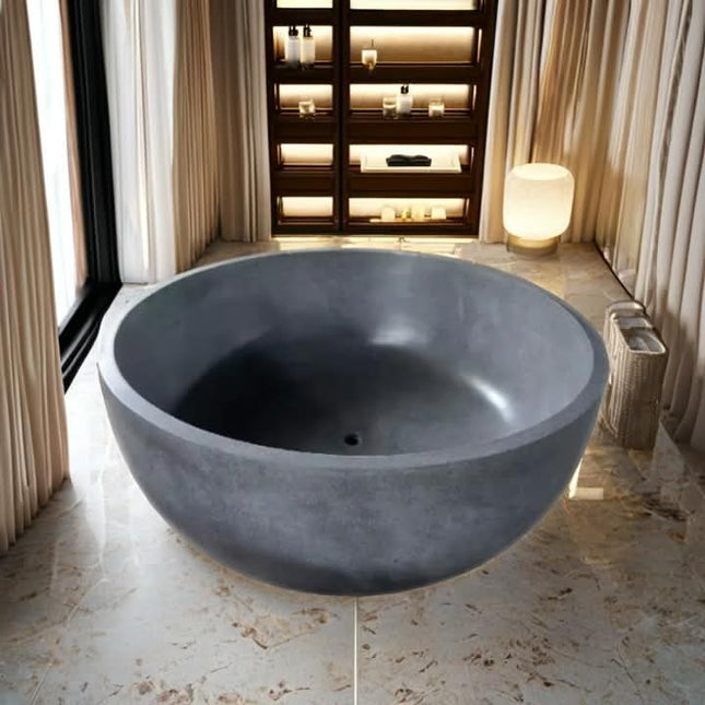 Bali Modern Freestanding Soaking Polished Finish Custom Size Indoor/Outdoor Use Oval Eco-Friendly Villa Armrest Drainer Corner