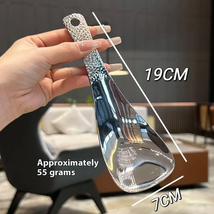 Creative Square Hammer Pattern Stainless Steel Rice Spoon Non-Stick Household Restaurant Self-Service Shovel For Canteen Use