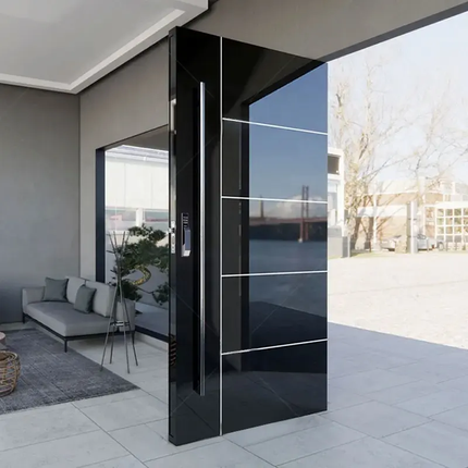 Luxurious Metal Security Door Modern Outer Door Pillar Front Door