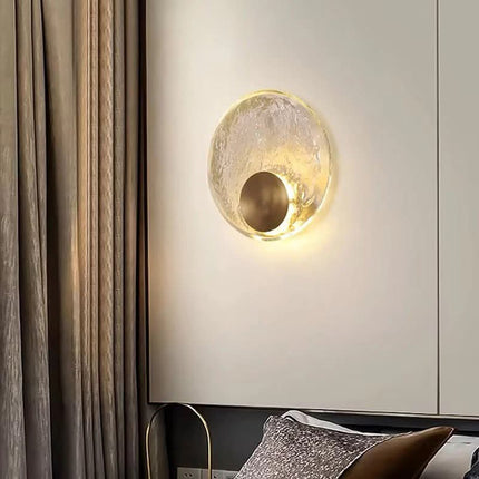 Postmodern Feather Wall Lamp Background LED Staircase Corridor Aisle Porch Atmosphere Acrylic Simple Bedroom Led Wall Lamp