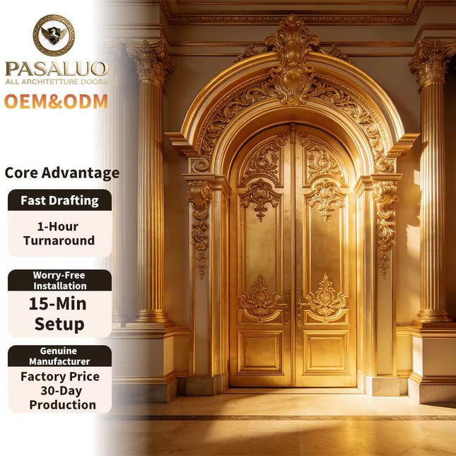 2026 OEM PSL Inexpensive Safe Composite Residential Home Villa Entrance Security Front Entry Exterior Doors For Houses