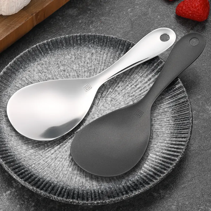New High Quality 304 Stainless Steel Kitchen Utensils Stick Pot And Rice Spoon Non Stick Pot Rice Spoon Rice Paddle