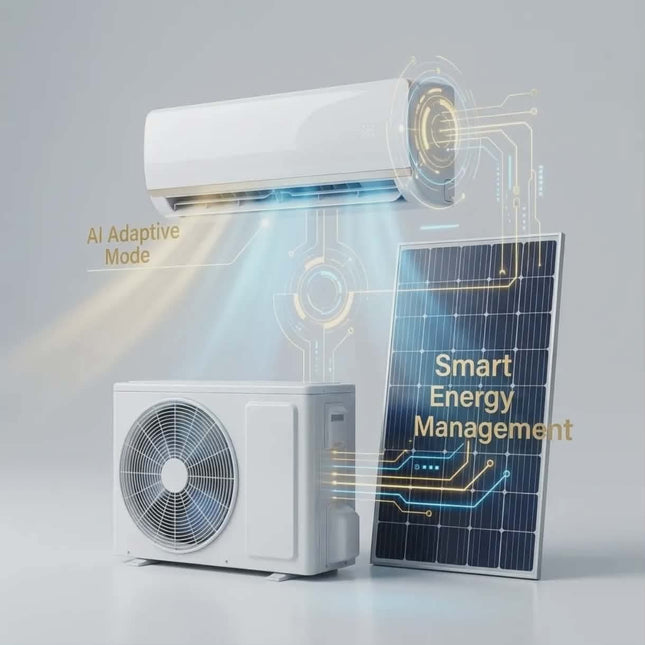 Smart Solar Aircon: AI Adaptive Mode & Intelligent Energy Saving System