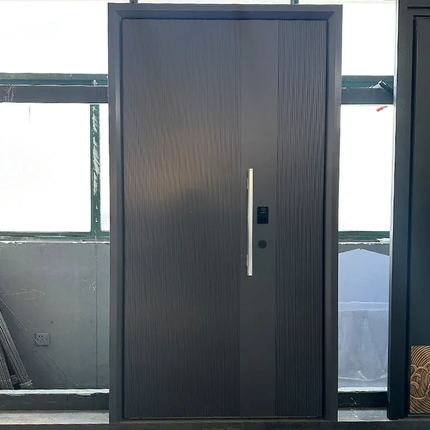 Customizable Multi-Style One - and - a - Half Cast Aluminum Entry Doors | Modern Exterior Main Security Doors For Home
