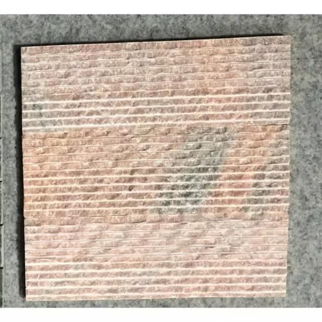 100% Natural Pink Marble Rippled Wall Panel Antacid Resistant ISO/CE  Certified Modern Exterior Kitchen Bathroom Tile
