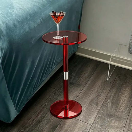 Modern Acrylic Coffee End Table Metal Frame for Small Spaces Adjustable Height Living Room Furniture Customizable Color