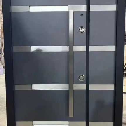 Factory Direct Sales Modern Style High-Quality Apartment Main Entrance Anti-Theft Steel Door High Security Steel Door
