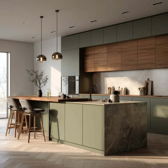 CBMmart Modern Customized Kitchen Cabinet Furniture Modular Kitchen Wall Cabinet For Villa Apartment and Hotels