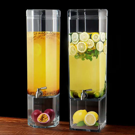 Large Capacity Acrylic Cold Drink Dispenser with Faucet Clear Plastic Juice Beverage Jar For Buffet Party