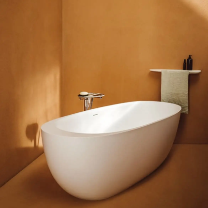 Freestanding Traditional Artificial Stone Bathtub Whirlpool Combo Massage Drainer Diamond Shape 40 Jets 20Gal Capacity
