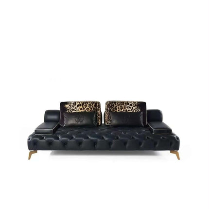 Italian Luxury Modern High End Leather Couch Living Room Sofa Furniture Sofa Set Designs Home Furniture