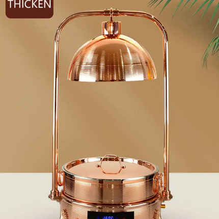 5.5L Hammered 304 Stainless Steel Chafing Dish With Food Pan Buffet Warmer for Hotel Restaurant Catering Events