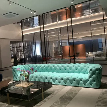 Modern Luxury Living Room Furniture Sofa Set Design Full Leather Comfortable Sofa