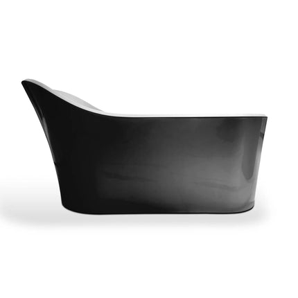 Exclusive White Glossy EVA Freestanding Bathtub Modern Bathroom Luxury Soaking Tub by Jabon Bagno OEM Supplier Factory Price