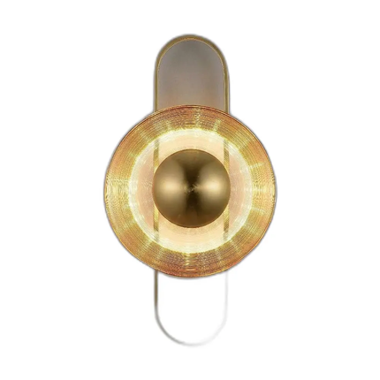 Modern Glass Wall Light Collection - White/ Smoky Grey Glass, White / Blue Glass, Tea -50 x 27 mm for