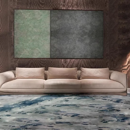 Leidenuo Modern Light Luxury Reclining Sectional Sofa Set Lazy Matte Fabric
