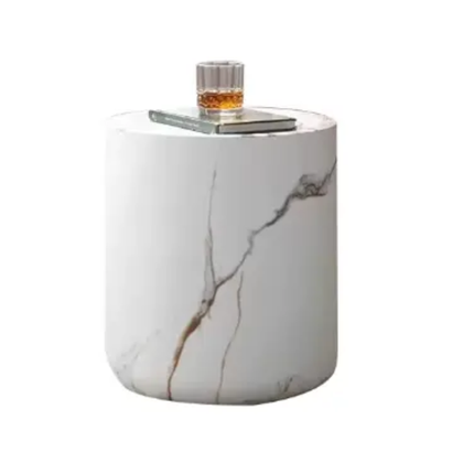 Made of FiberGlass Nordic Wabi Sabi Light Luxury Minimalist Designer Movable Coffee Table Circular Glass Fiber Resin