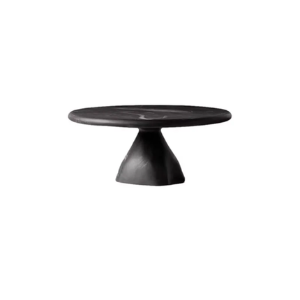 Made of FiberGlass Modern Marble Coffee Table French Retro Light Luxury Circular Fiberglass Living Room Furniture No Assembly Required