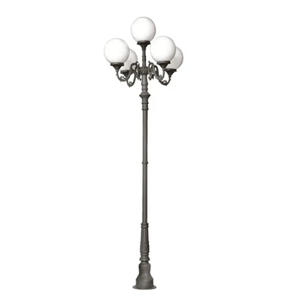 Spherical 3-Meter-3.5-Meter-High Courtyard Light Emitting Diode Landscape Lamp Pole Decoration Garden Modern Landscape Lighting