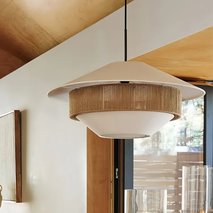 Wabi Sabi Handmade Pendant Light Hotel Restaurant Cloth Chandelier Living Dining Room Indoor Lighting Bedroom Hanging Lamp