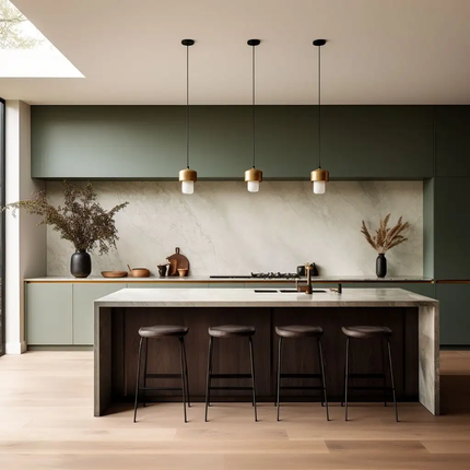 CBMmart Modern Customized Kitchen Cabinet Furniture Modular Kitchen Wall Cabinet For Villa Apartment and Hotels