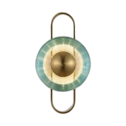 Modern Glass Wall Light Collection - White/ Smoky Grey Glass, White / Blue Glass, Tea -50 x 27 mm for