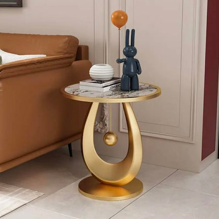 Modern Metal & Marble Console Table Durable and Stable Design For Living Room and Apartment Use