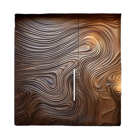 Modern Custom Minimalist Wooden Doors Solid Wood Glass Composite Painted Surface Finish Manual Bedroom Supermarket