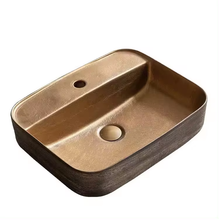 Cargar imagen en el visor de la galería, Luxury Sanitary Ware Bathroom Ceramic Vessel Rustic Design
