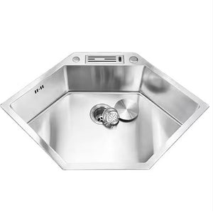 Diamond Shaped Special-Sink 304 Stainless Steel Unique Geometric Design Modern Kitchen