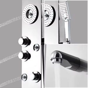 Shower Panel Multi-Function 304 Stainless Steel Wall Mounted Cold And Hot Water