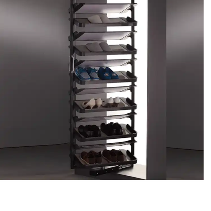 360 Degree Rotating Adjustable Shoe Rack