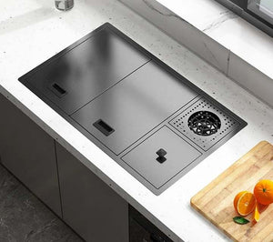 Sink 88cm Big Size with Purification for Foods High End Modern Kitchen Sink Simple Operation Touch Panel Intelligent Kitchen Sink