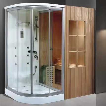 Sauna infrarouge 2 personnes en bois de pruche, sauna à vapeur sèche (PRÉCOMMANDE) 