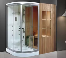 Lade das Bild in den Galerie-Viewer, Infrared Sauna 2 Person Hemlock Wood Dry Steam Sauna (PRE-ORDER)
