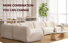 Load image into Gallery viewer, White Modern Sectional Sofa – Compressed Foam Modular Living Room Furniture
