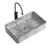 Charger l&#39;image dans la galerie, Countertop Marble Wash Basin Modern Style Edition
