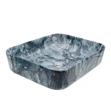 Lade das Bild in den Galerie-Viewer, Marble Wash Basin Rectangular Luxury Bathroom
