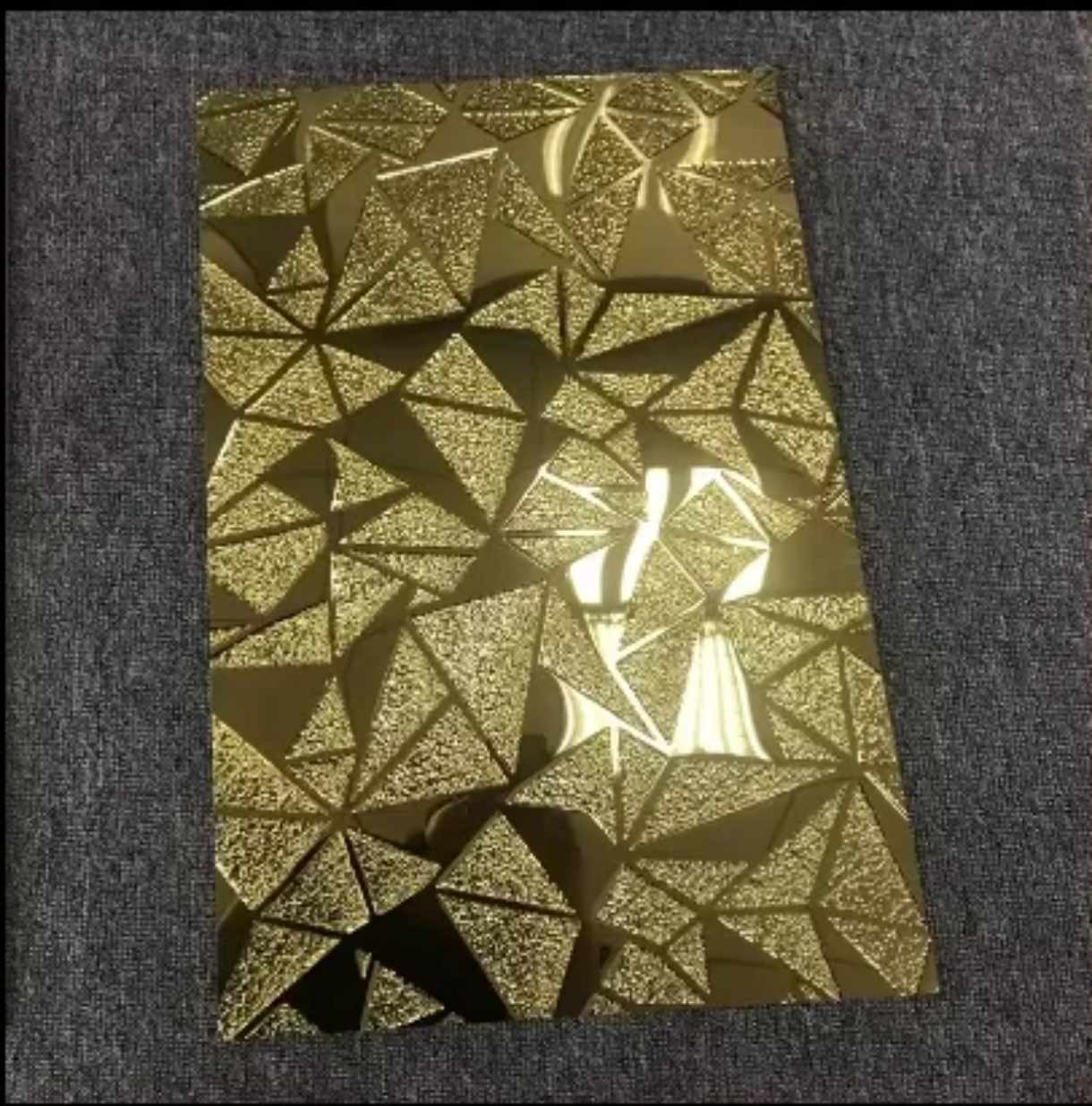 Luxury Glitter Metallic Golden Select Mosaic Wall Tile Porcelain Bathroom Tiles Mosaic Gold Color