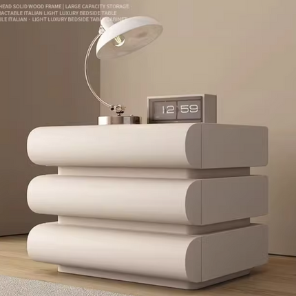 Nordic 3-Drawer Bedside Table – Modern Bedroom Nightstand & Side Cabinet Furniture