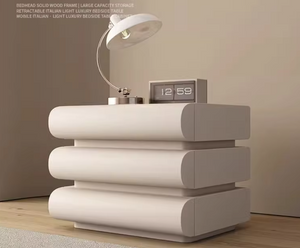 Nordic 3-Drawer Bedside Table – Modern Bedroom Nightstand & Side Cabinet Furniture