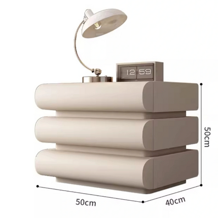 Nordic 3-Drawer Bedside Table – Modern Bedroom Nightstand & Side Cabinet Furniture